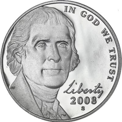 US US 2008 Nickel Value