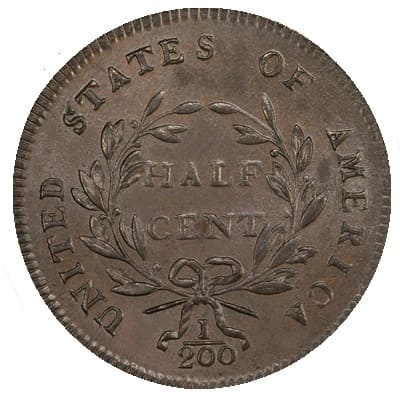 US 1797 Half Cent Value