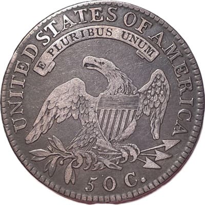 Obverse of US 1818 Half Dollar Value