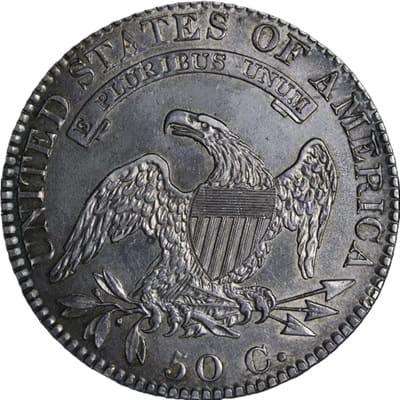 Obverse of US 1823 Half Dollar Value