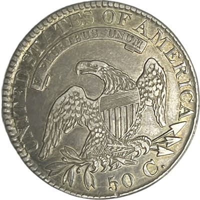 Obverse of US 1827 Half Dollar Value