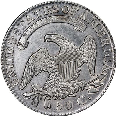 Obverse of US 1828 Half Dollar Value