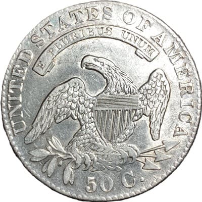 Obverse of US 1831 Half Dollar Value