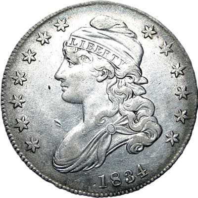 US 1834 Half Dollar