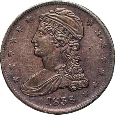 US 1838 Half Dollar