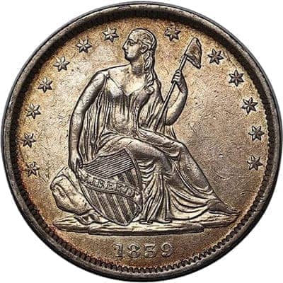 US 1839 Half Dollar