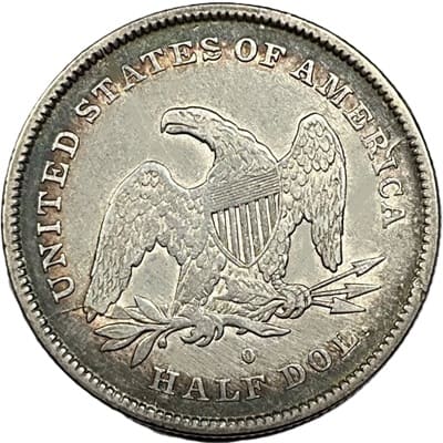 Obverse of US 1840 Half Dollar Value