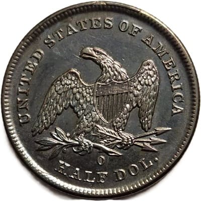 Obverse of US 1841 Half Dollar Value