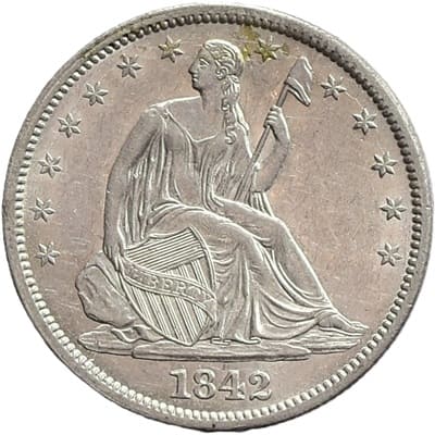 US 1842 Half Dollar