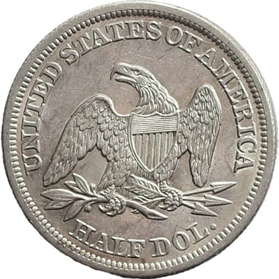 Obverse of US 1842 Half Dollar Value