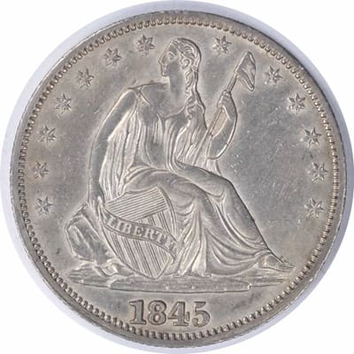 US 1845 Half Dollar