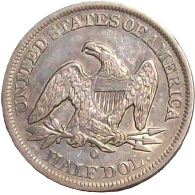 Obverse of US 1848 Half Dollar Value