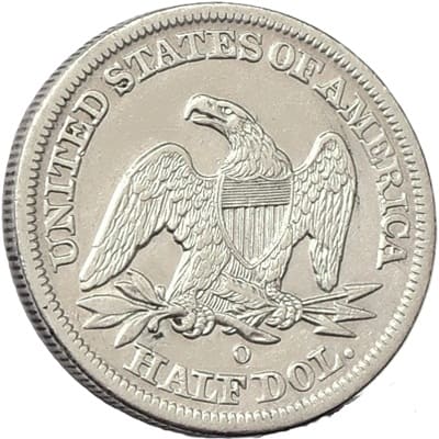 Obverse of US 1849 Half Dollar Value