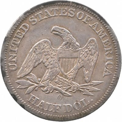 Obverse of US 1850 Half Dollar Value