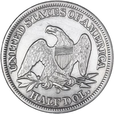 Obverse of US 1855 Half Dollar Value