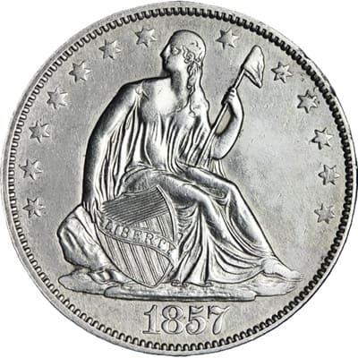 US 1857 Half Dollar