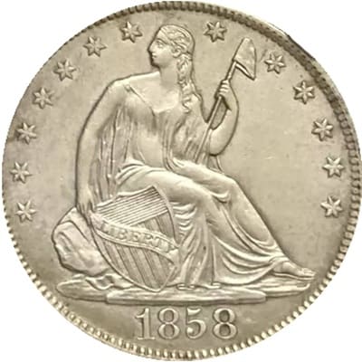 US 1858 Half Dollar