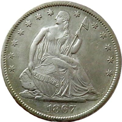 US 1867 Half Dollar