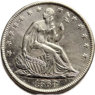 US 1868 Half Dollar