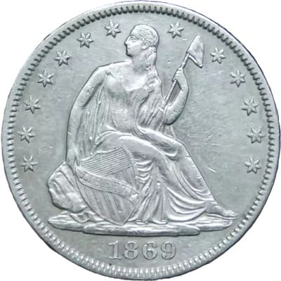 US 1869 Half Dollar
