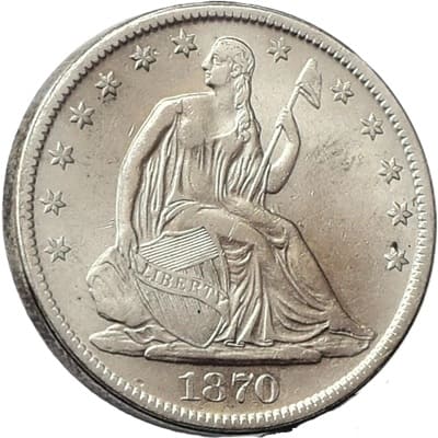 US 1870 Half Dollar