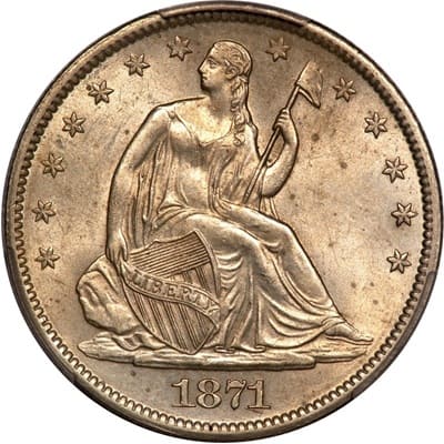US 1871 Half Dollar