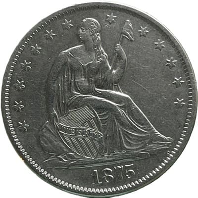 US 1875 Half Dollar
