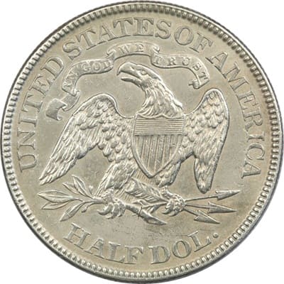 Obverse of US 1878 Half Dollar Value