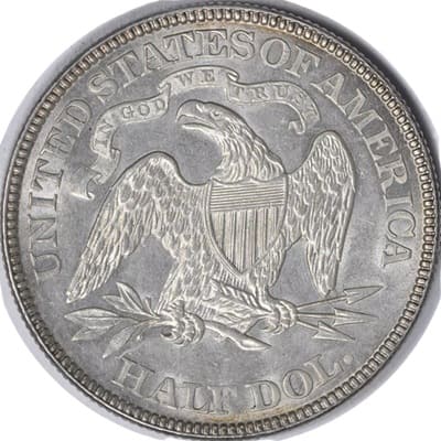 Obverse of US 1883 Half Dollar Value