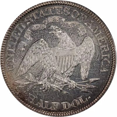 Obverse of US 1885 Half Dollar Value