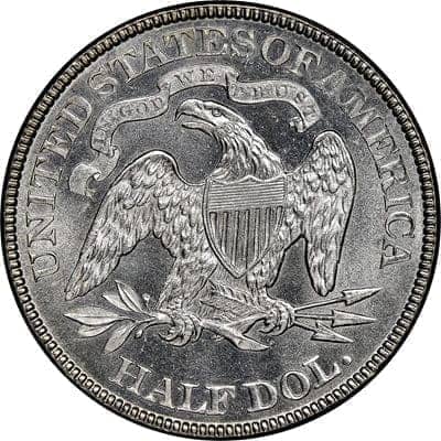 Obverse of US 1887 Half Dollar Value