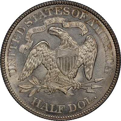 Obverse of US 1890 Half Dollar Value