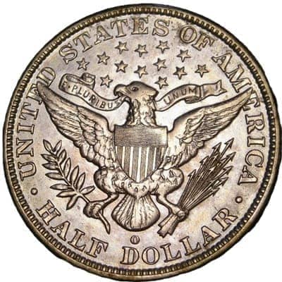 Obverse of US 1892 Half Dollar Value