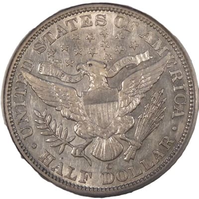 Obverse of US 1894 Half Dollar Value