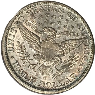 Obverse of US 1895 Half Dollar Value