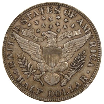 Obverse of US 1896 Half Dollar Value