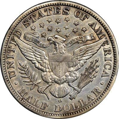 Obverse of US 1897 Half Dollar Value