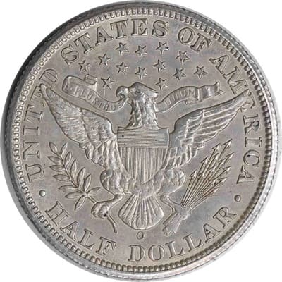 Obverse of US 1898 Half Dollar Value
