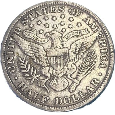 Obverse of US 1899 Half Dollar Value