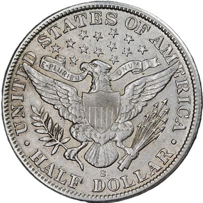 Obverse of US 1901 Half Dollar Value