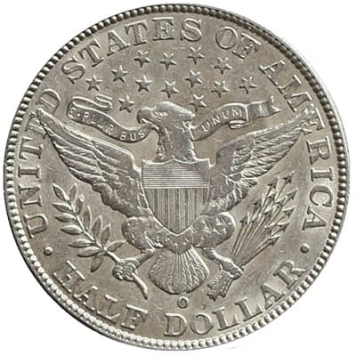 Obverse of US 1902 Half Dollar Value