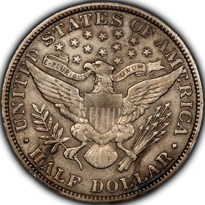 Obverse of US 1907 Half Dollar Value