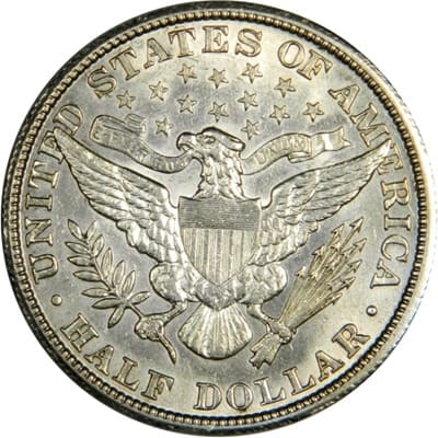 Obverse of US 1909 Half Dollar Value