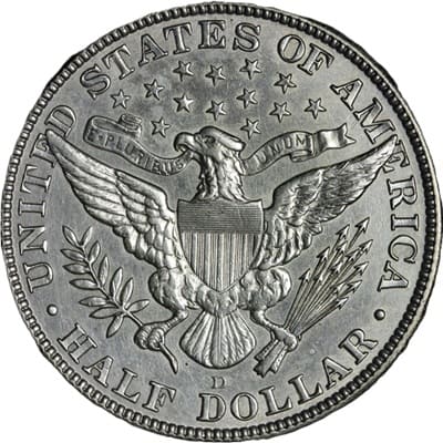 Obverse of US 1912 Half Dollar Value