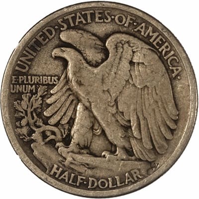 Obverse of US 1917 Half Dollar Value