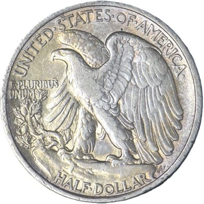 Obverse of US 1920 Half Dollar Value
