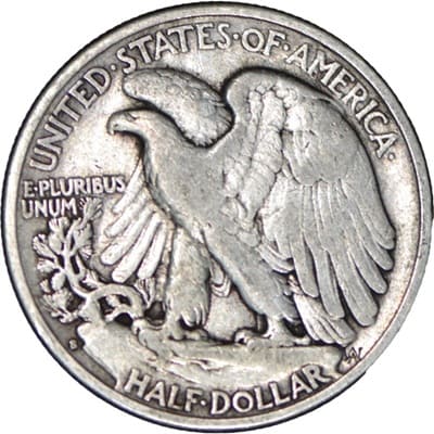 Obverse of US 1927 Half Dollar Value