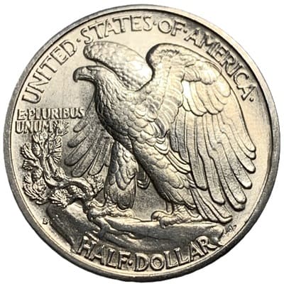 Obverse of US 1934 Half Dollar Value