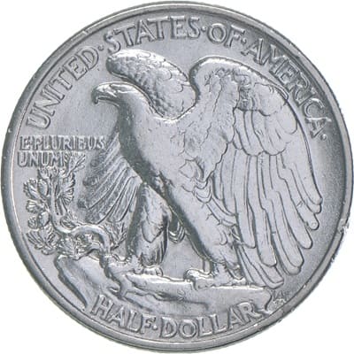 Obverse of US 1937 Half Dollar Value