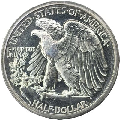 Obverse of US 1938 Half Dollar Value